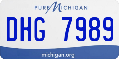 MI license plate DHG7989