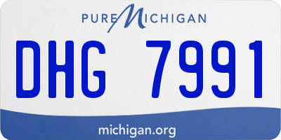 MI license plate DHG7991