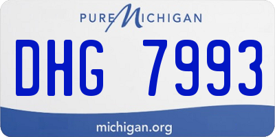 MI license plate DHG7993