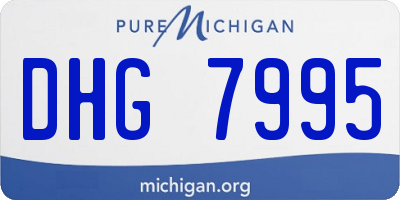 MI license plate DHG7995