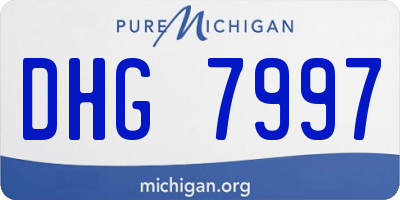 MI license plate DHG7997