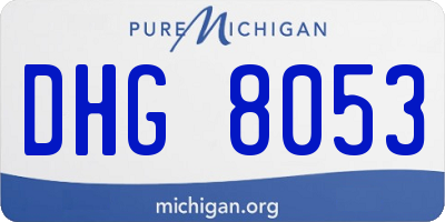 MI license plate DHG8053