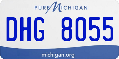 MI license plate DHG8055