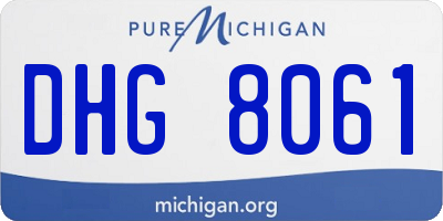 MI license plate DHG8061