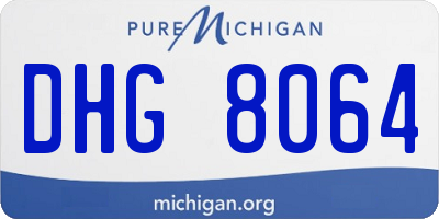 MI license plate DHG8064