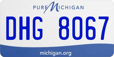 MI license plate DHG8067