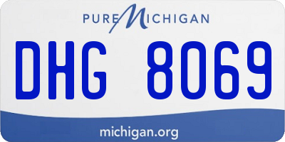 MI license plate DHG8069