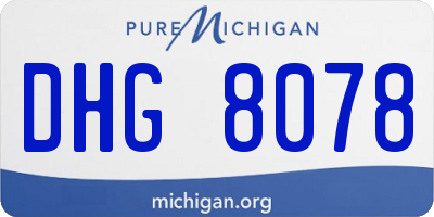 MI license plate DHG8078