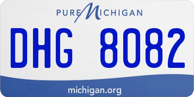 MI license plate DHG8082