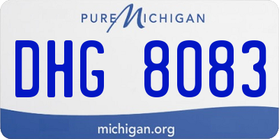 MI license plate DHG8083