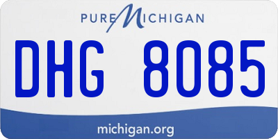MI license plate DHG8085