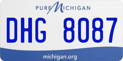 MI license plate DHG8087