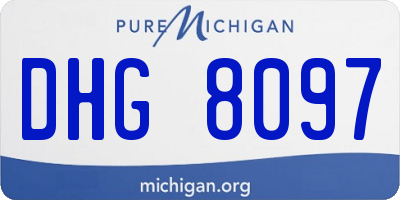 MI license plate DHG8097