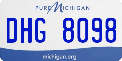 MI license plate DHG8098