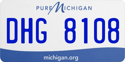 MI license plate DHG8108
