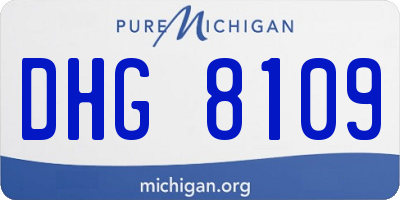 MI license plate DHG8109