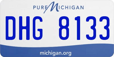 MI license plate DHG8133
