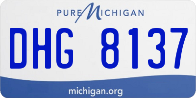 MI license plate DHG8137
