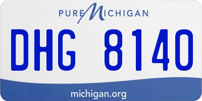 MI license plate DHG8140