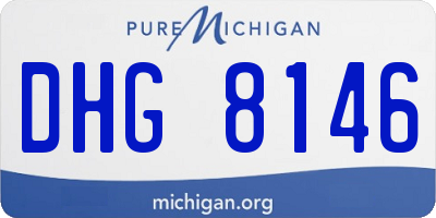 MI license plate DHG8146