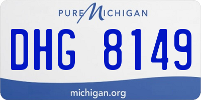 MI license plate DHG8149