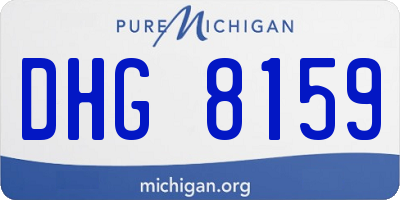 MI license plate DHG8159