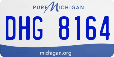 MI license plate DHG8164