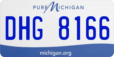 MI license plate DHG8166