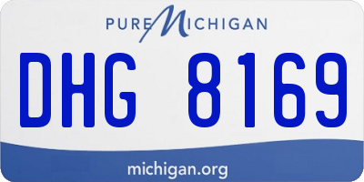 MI license plate DHG8169