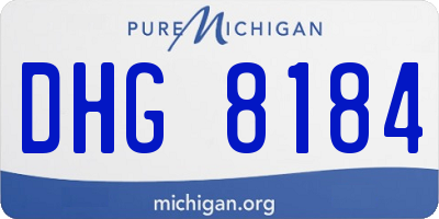 MI license plate DHG8184