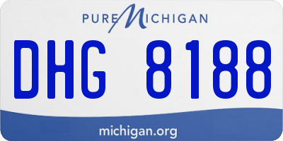 MI license plate DHG8188