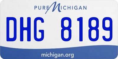 MI license plate DHG8189