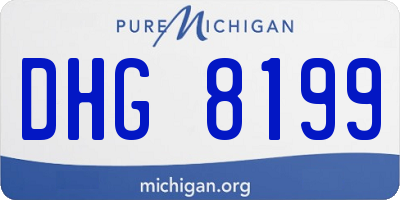 MI license plate DHG8199