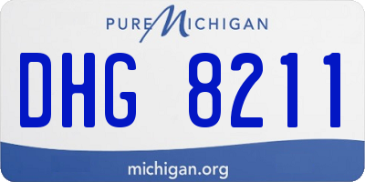 MI license plate DHG8211