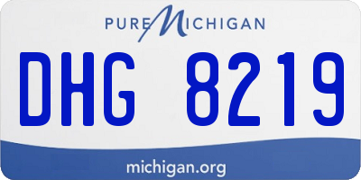 MI license plate DHG8219