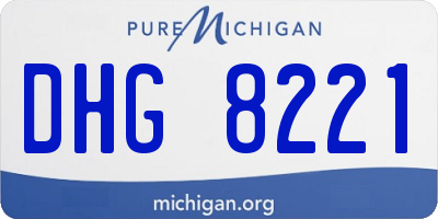 MI license plate DHG8221