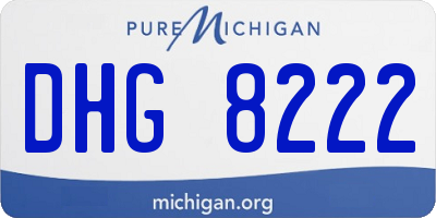 MI license plate DHG8222