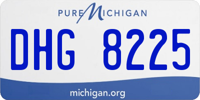 MI license plate DHG8225