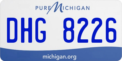 MI license plate DHG8226