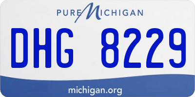 MI license plate DHG8229