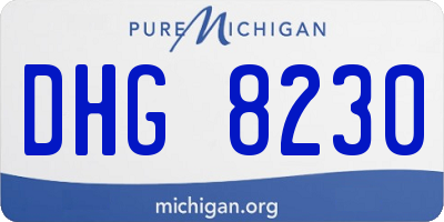 MI license plate DHG8230
