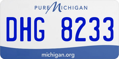 MI license plate DHG8233