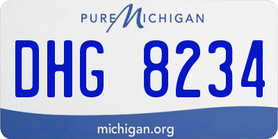 MI license plate DHG8234
