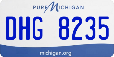 MI license plate DHG8235