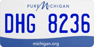MI license plate DHG8236