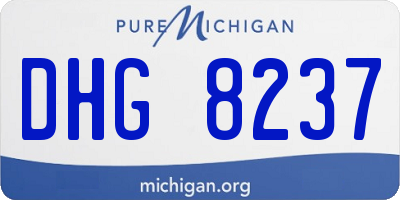 MI license plate DHG8237