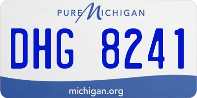 MI license plate DHG8241