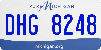 MI license plate DHG8248