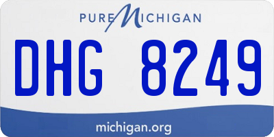 MI license plate DHG8249