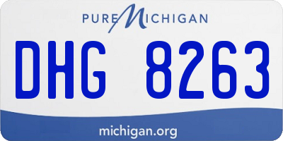 MI license plate DHG8263